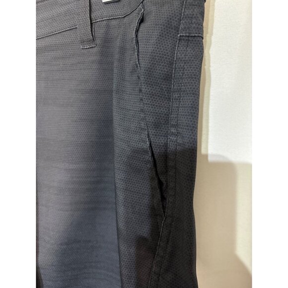 Hawke & Co. Mens Gray/Black Lightweight Cargo Shorts Pockets 34 - Picture 3 of 8